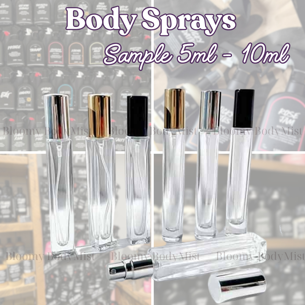 [ Sample 5ml - 10ml] BodySprays ||_U$H | Dirty| Sleepy| Sticky Dates| Rose Jam| Super Milk