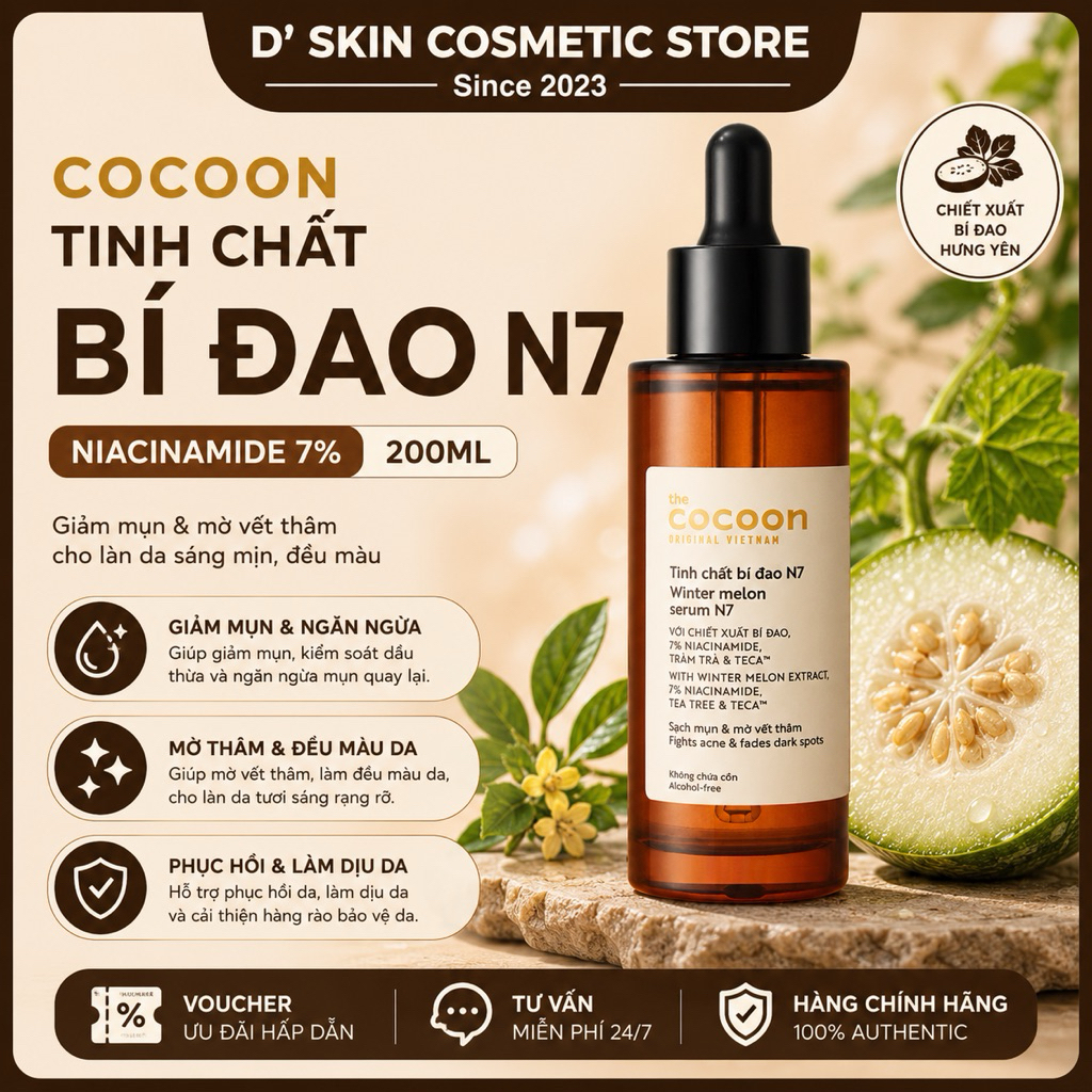 [ SPECIAL COMBO] Cocoon Tinh chất bí đao N7