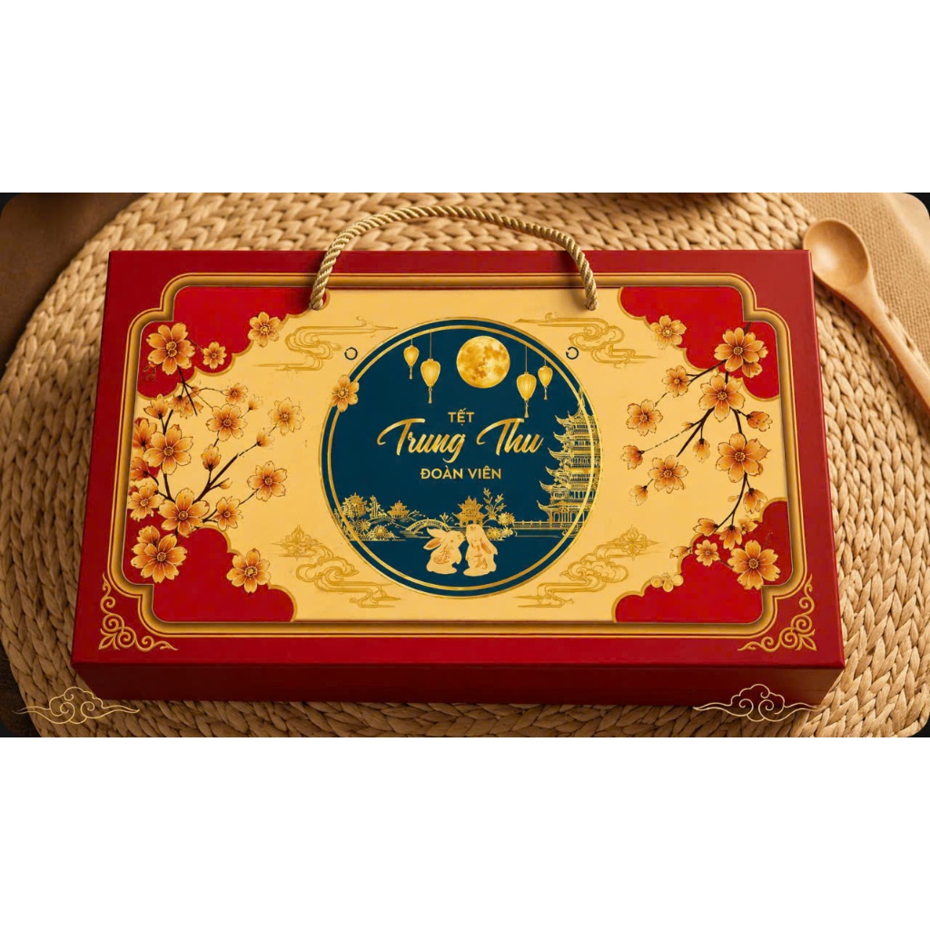 🌕 Vỏ Hộp Bánh Trung Thu 2026 Mẫu Mới (Hộp 2 bánh, 150g - 250g): Thiết Kế Tinh Tế | Mẫu Như Hình
