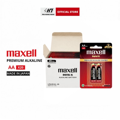 Hộp 20 viên pin AA, AAA Maxell Digital XL premium Alkaline 1,5V