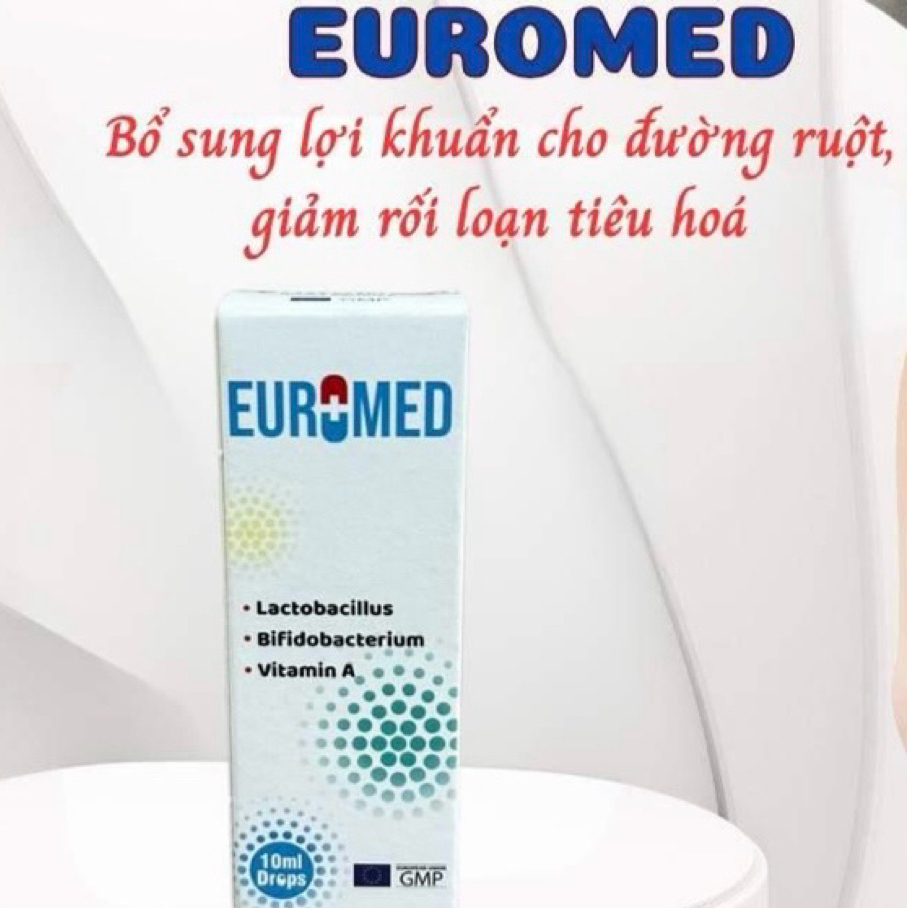 Men vi sinh Euromed I Nhập khẩu Ba Lan I Chứa 2 tỷ lợi khuẩn/ 5 giọt, cải thiện sớm tiêu chảy, táo b