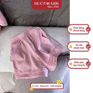 Quần Đùi Lẻ Xếp Li Lai BÉ CƯNG Dành Cho Bé Gái - 16Q