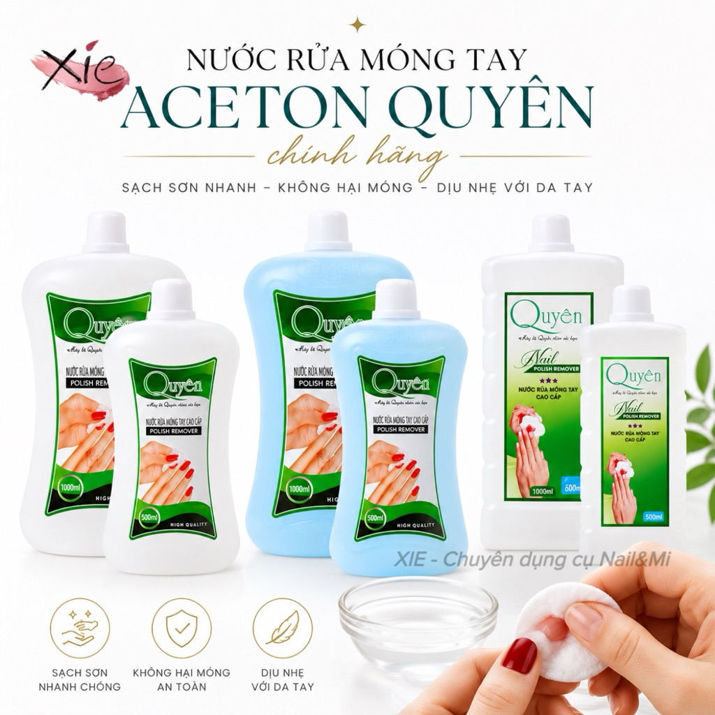 Nước rửa móng tay / ACETON / AXETON Nước rửa móng tay aceton Quyên