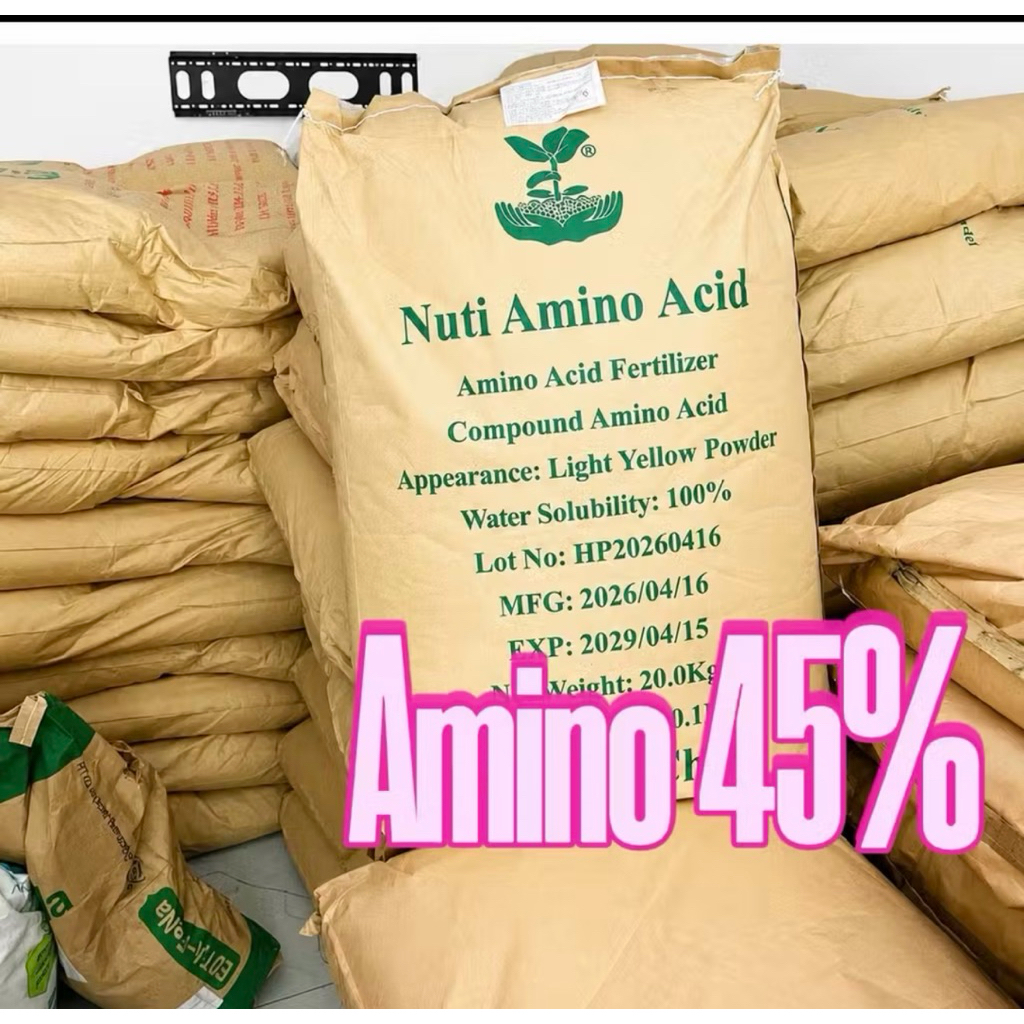 Túi 1kg PHÂN BÓN AMINO ACID 45%- 17 Loại ACID AMIN Đạm Cá cao cấp cho cây