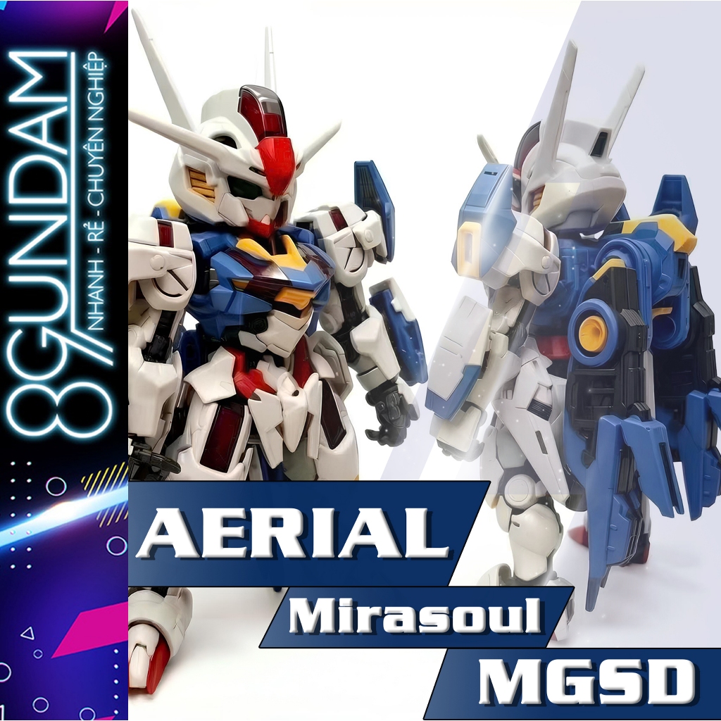 [CÓ SẴN] Mô Hình Lắp Ráp MGSD Aerial Fighter + Mirasoul Unit (tặng decal nước)