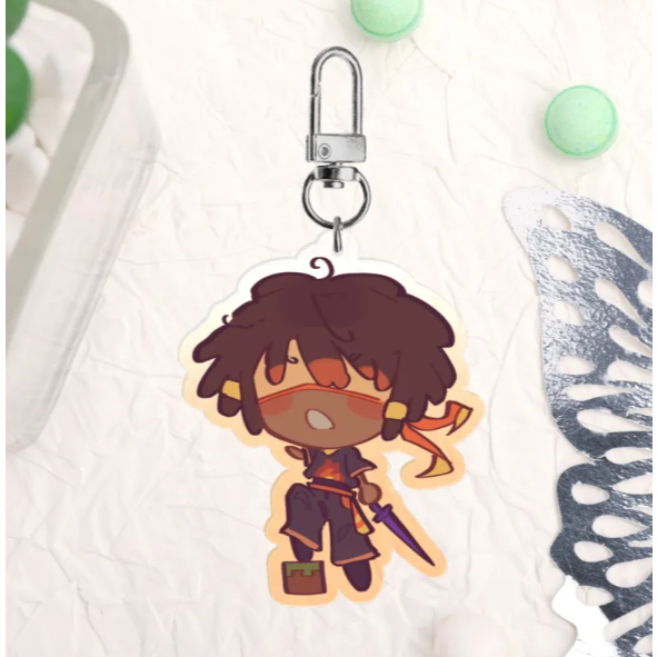UU Flamefrags gradient keychain / Unstable Universe Nắng decor Shop