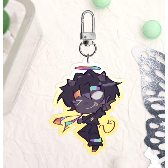 UU Spoke gradient keychain / Unstable Universe Nắng decor Shop