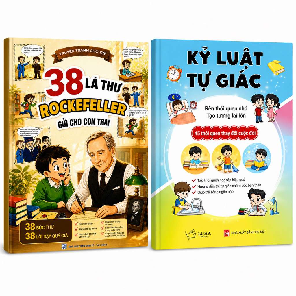 Sách - 38 lá thư của Rockefeller + Kỷ luật tự giác