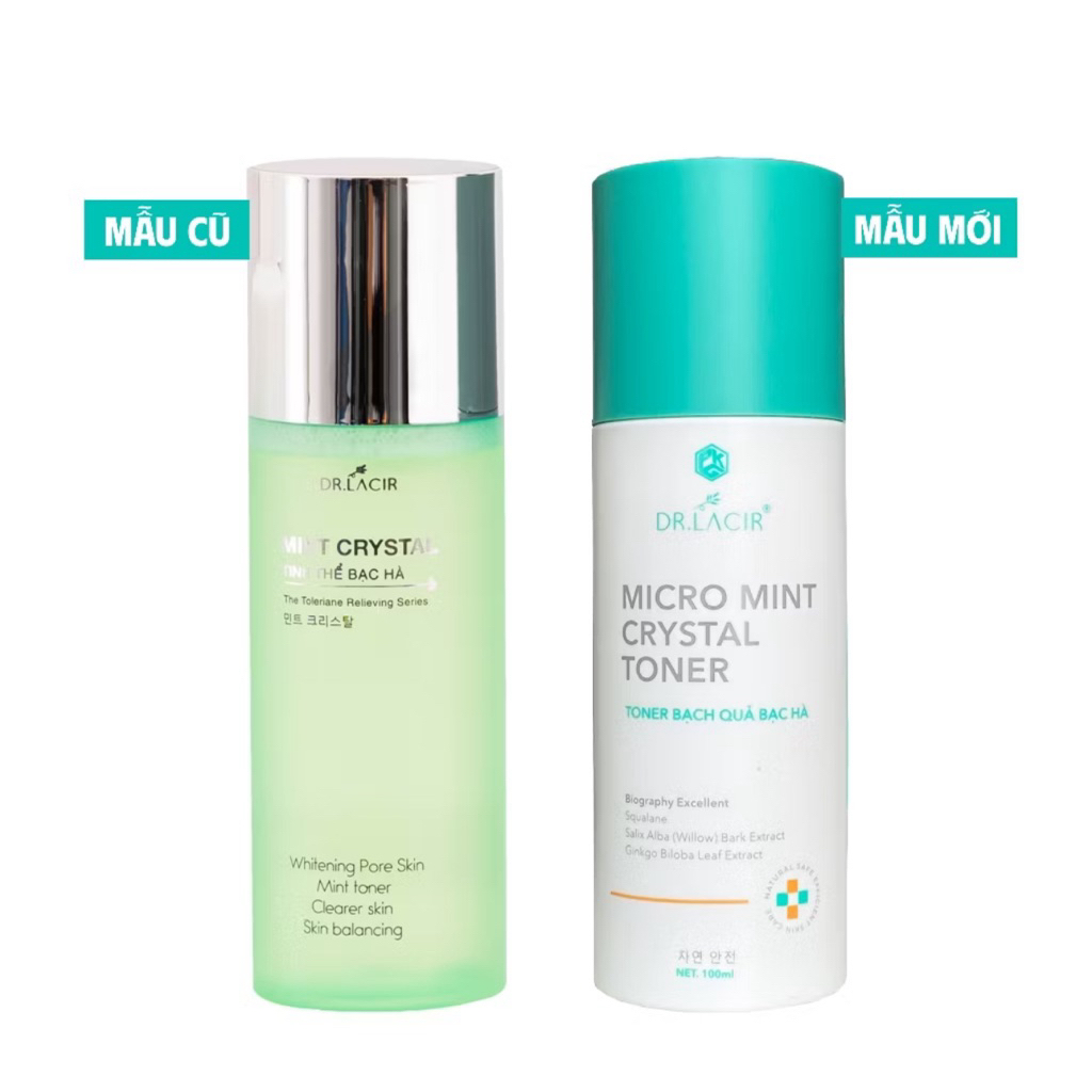 Toner - Tinh thể bạc hà thu nhỏ lỗ chân lông, cân bằng ẩm Lamer care- dr.Lacir