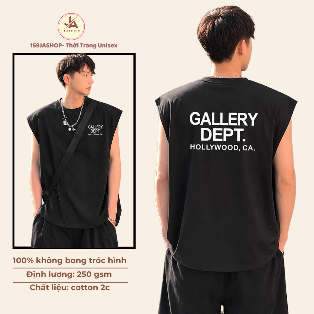 Áo Tanktop Nam nữ The Wild Gallery Dept  Cotton 4 Chiều Unisex