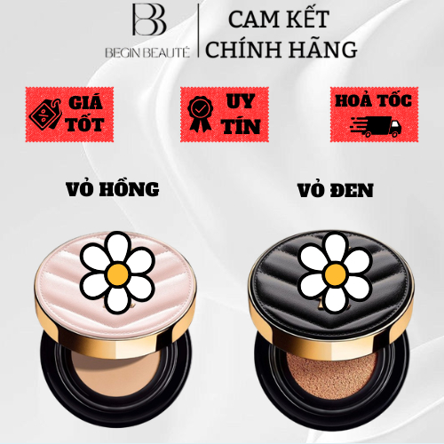 Phấn Nước, Cushion New Le Cushion Encre De Peau Cushion Foundation Pink/Black, BEGIN BEAUTÉ