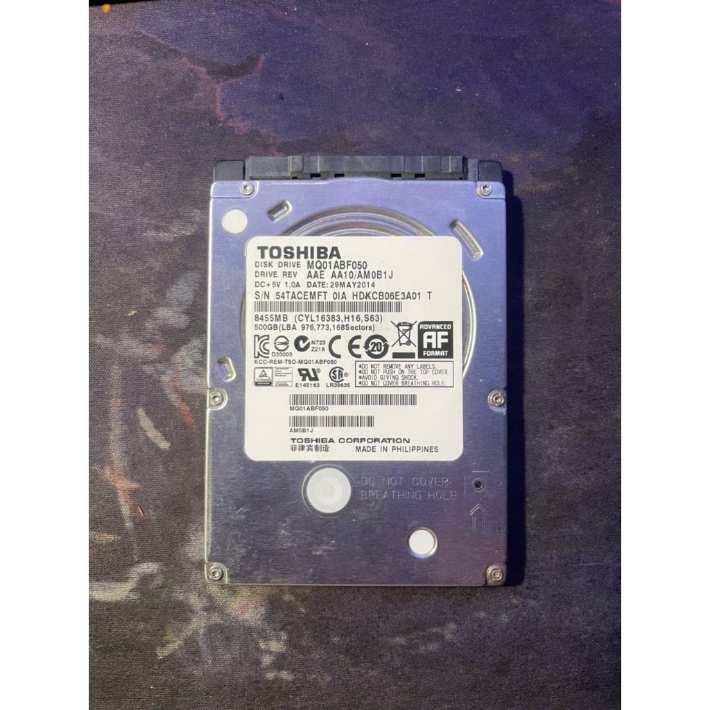 Toshiba 500gb hdd laptop sk tốt