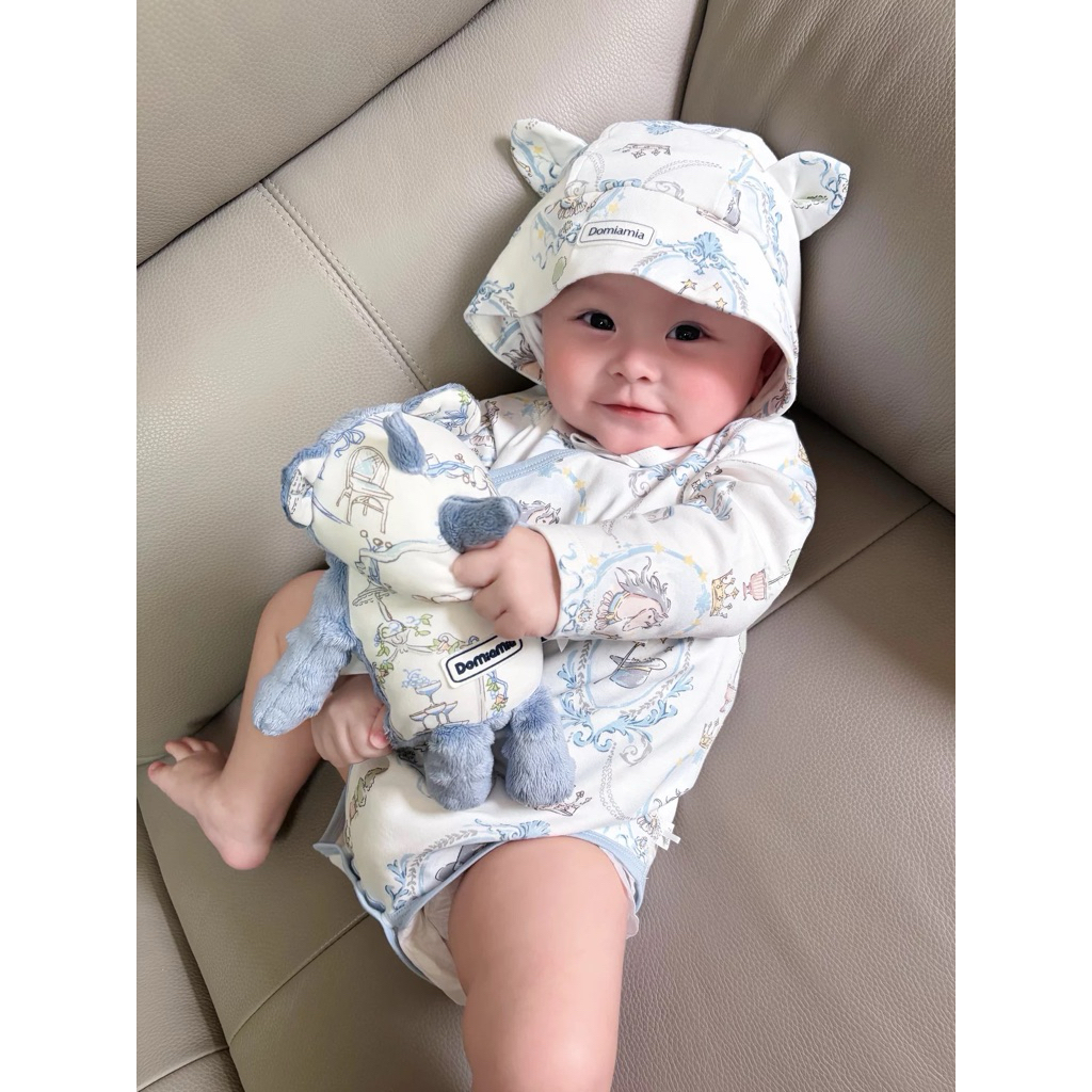 DOMIAMIA - (SẴN-ORDER) MẪU MỚI Bodysuit dài tay cotton cao cấp cho bé