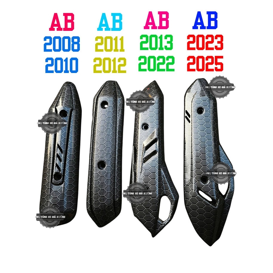 6720 Ốp Che Pô AB 2008 - 2025 [CARBON] Lục Giác, AB 2008 - 2010, AB 2011 - 2012, AB 2013 - 2021, AB 
