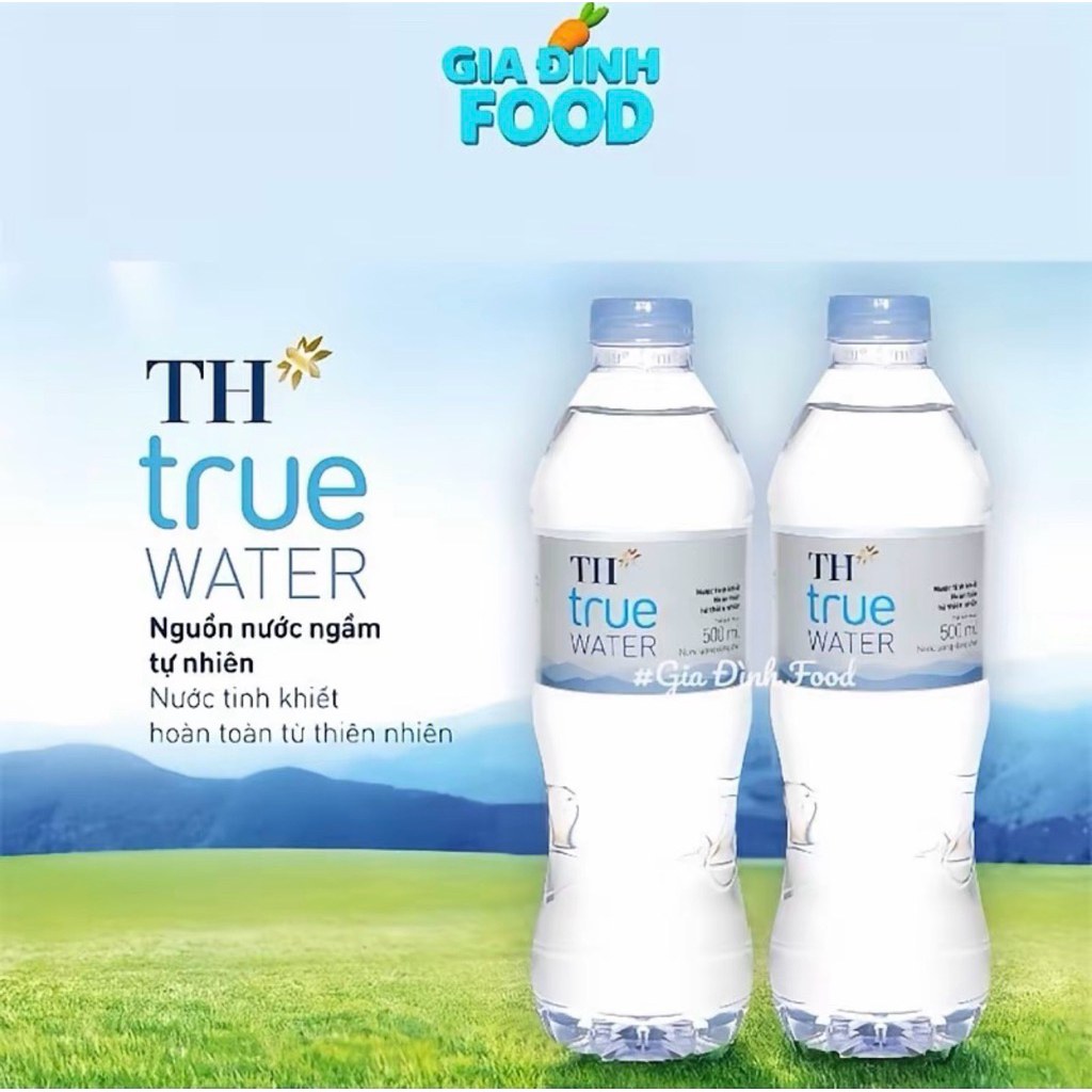 Thùng 24 chai nước TH True Ưater 500ml