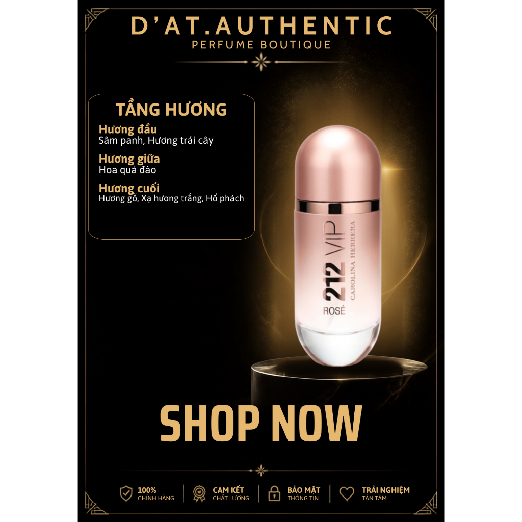 Nước hoa 𝟮𝟭𝟮 𝗩𝗜𝗣 𝗥𝗢𝗦𝗘 𝗘𝗗𝗣 10ml