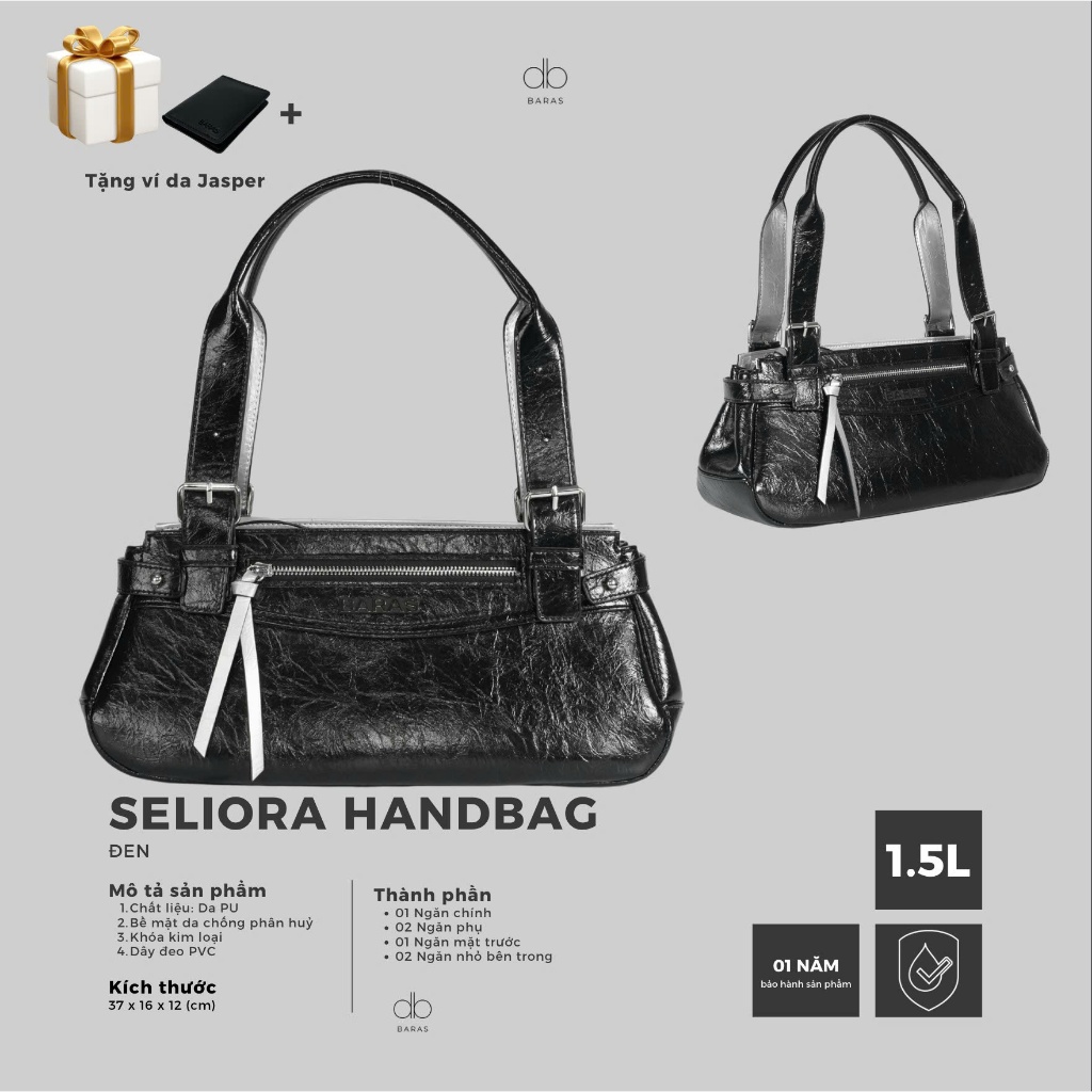 Túi xách da nữ Seliora Handbag thời trang - BARAS VIETNAM - Túi xách nữ đeo vai