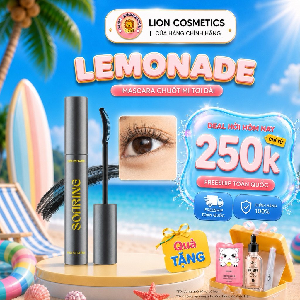 [Lemonade ] Chuốt Mi Tơi Dài Lâu Trôi Lemonade Soaring Mascara 6ml