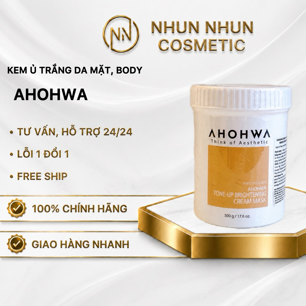 Kem Ủ Trắng Ahohwa First Solution Chính Hãng [ Hũ 500gr ]