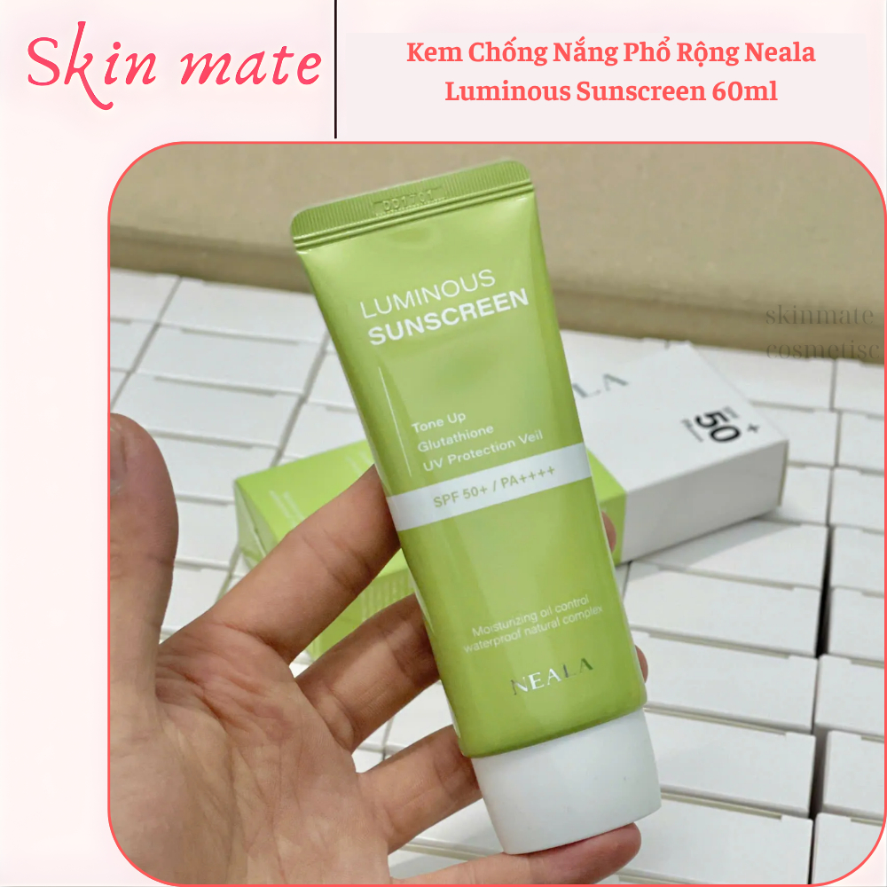Kem Chống Nắng Phổ Rộng Neala Luminous Sunscreen 60ml SPF 50+  PA++++ Kiềm Dầu, Nâng Tone