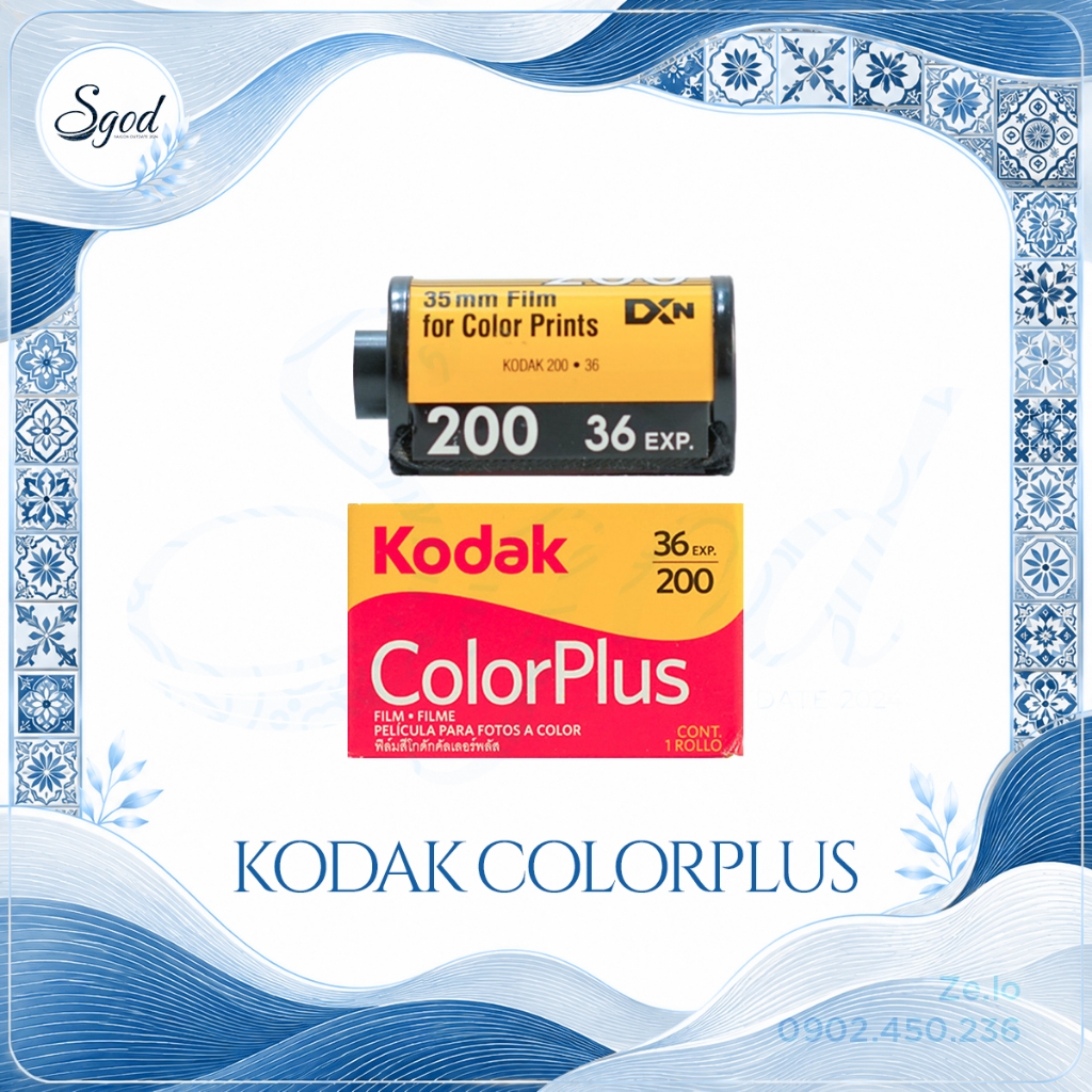 Film Kodak Colorplus 200 Kodak Chính Hãng Dùng Cho Máy Ảnh Film, Máy Ảnh Film PNS, SLR, DSLR