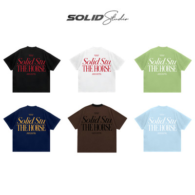 Áo Thun Boxy "THEHORSE" SolidStudio Local Brand Unisex Nam Nữ Oversize - TS42