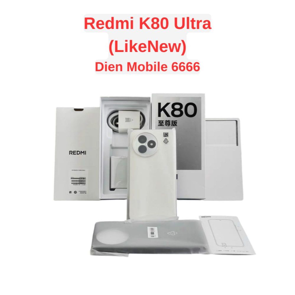 Smartphone Redmi K80 Ultra qua sử dụng Dimensity 9400 Plus Pin 7410mAh