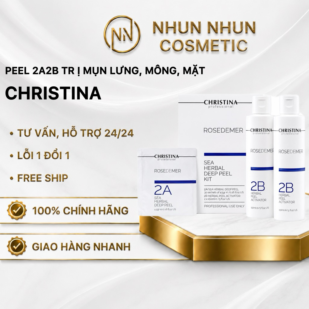 Peel Christina 2A 2B Giúp Giảm Thâm Và Mụn Mặt Và Body Lưng Mô ng