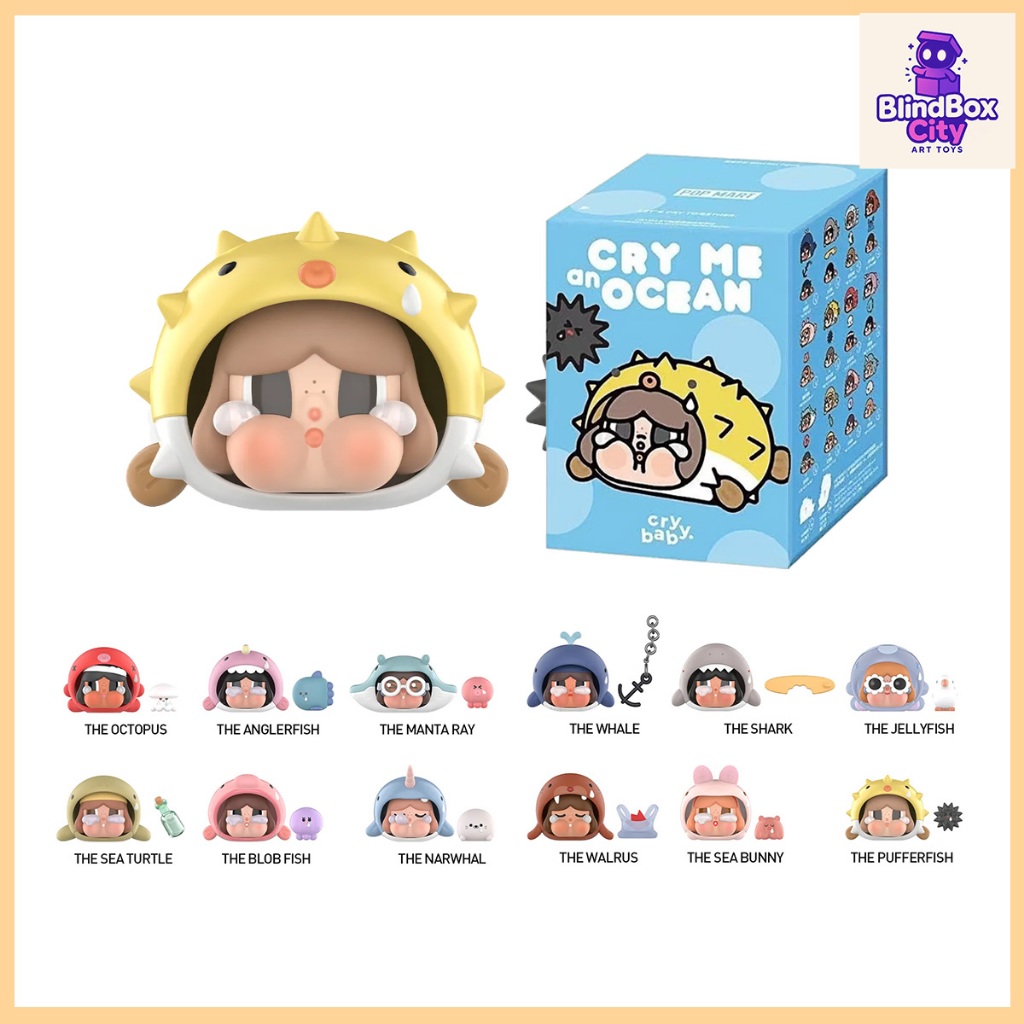 [Chính Hãng] Pop Mart CRYBABY Me An Ocean BlindBox (Hộp Mù Ngẫu Nhiên)