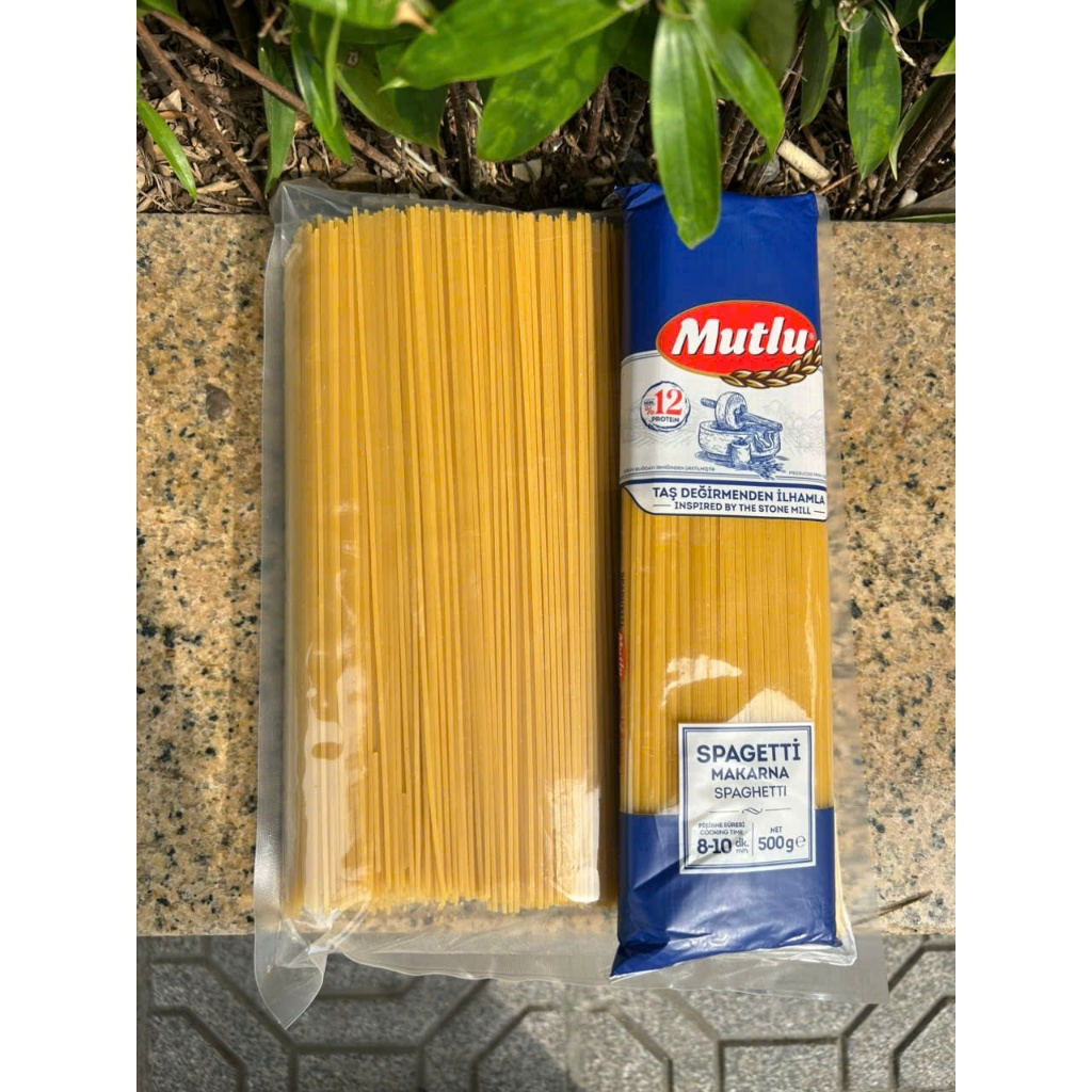 Sỉ  2KG Mì Ý Spaghetti SỢI TRÒN(mì MUTLUU) cho nhà hàng,khách sạn giá rẻ, Mỳ Ý Dạng Sợi Tròn Thơm Ng