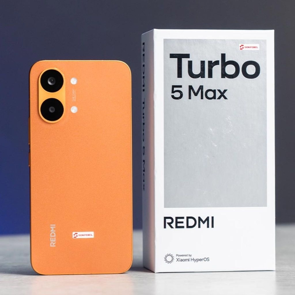 Điện Thoại Xiaomi Redmi Turbo 5 Max Da cam like new full box (ram 16GB - bn 256GB) da cam like New