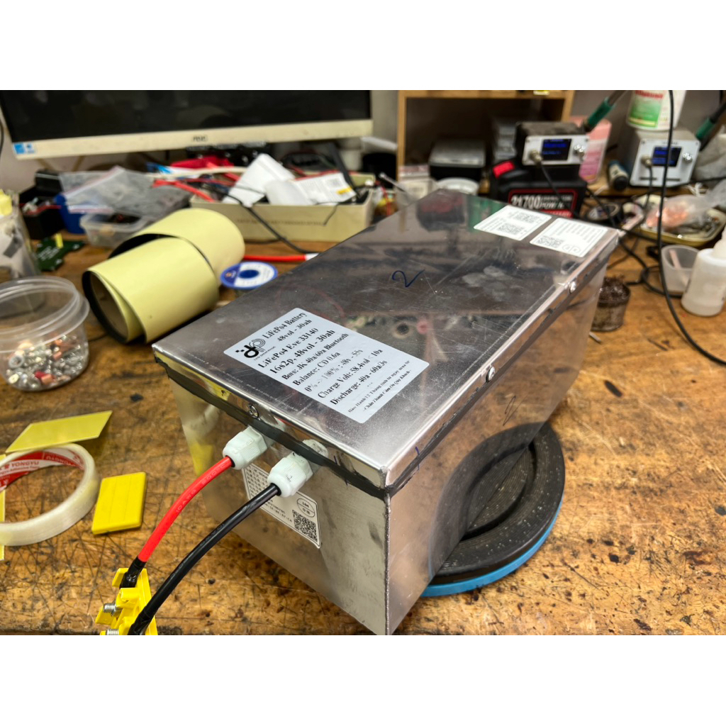 Pin sắt LFP hãng eve 33140, 16s2p, 48vol-30ah. bms jk 40a Bluetooth