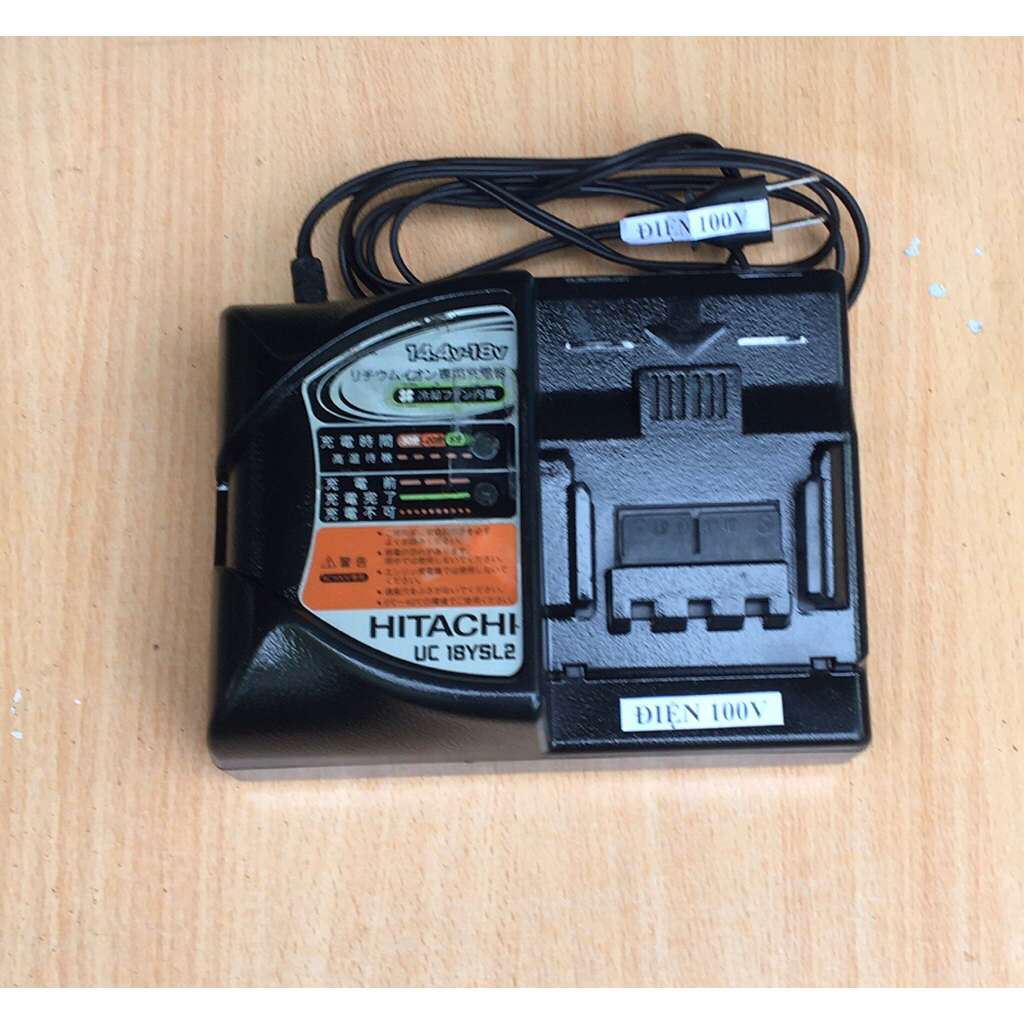 Sạc Hitachi 14.4V - 18V. Sạc Pin lion. Điện 100v-120V .Sạc Hitachi  Zin Nhật 14.4V-18V-7,5A . Sạc  H