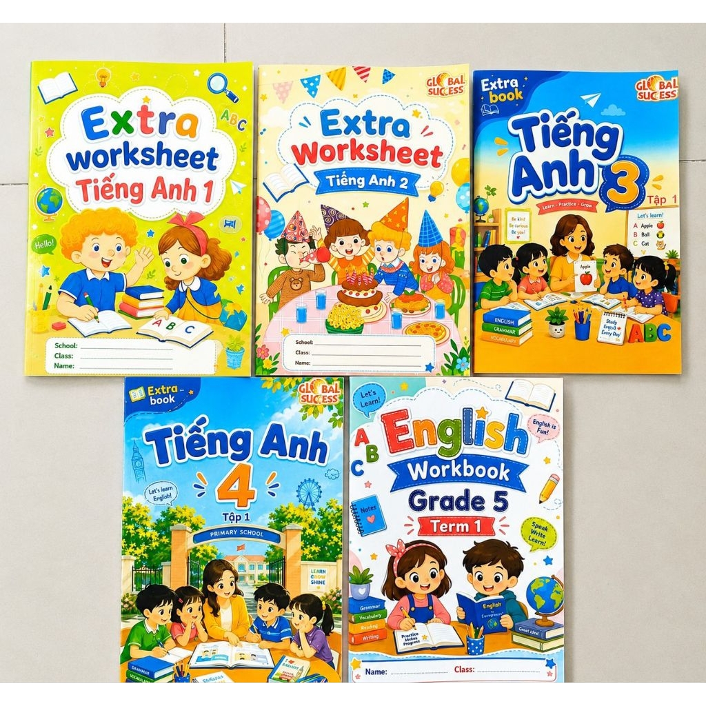sổ tay Bài tập bổ trợ Global success 1-5