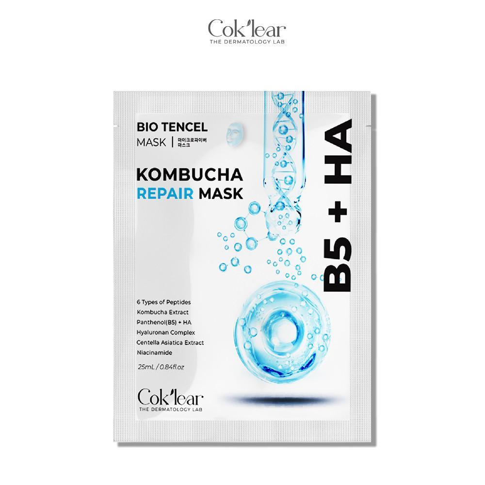 Combo 10 miếng Nạ kombucha co&klear  b5 ha sheet mask thanh lọc nền da