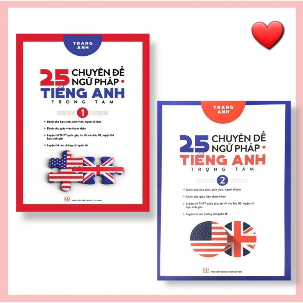 Combo 2 Cuốn 25 Chuyên Đề Ngữ Pháp Tiếng Anh