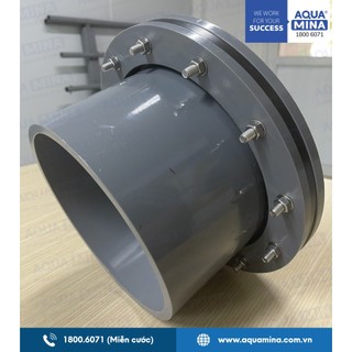 Mặt Bích Nhựa Fi 60mm Có Bulong | Hàng Chính Hãng Aqua Mina Bảo Hành 5 Năm 1 Đổi 1 | Giao Nhanh HCM