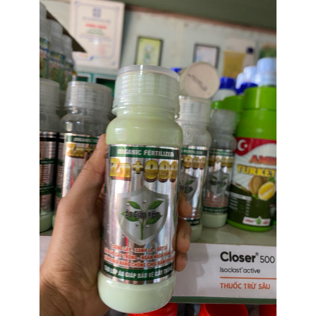 Kẽm Phân Bón Xanh trái Xanh lá ( Kẽm 999 ) Sản Phẩm Chính Hãng