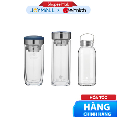 Bình Nước Thủy Tinh Elmich EL-8350T041 Nhiều Dung Tích, Hàng Chính Hãng, Có Đồ Lọc Trà - JoyMall