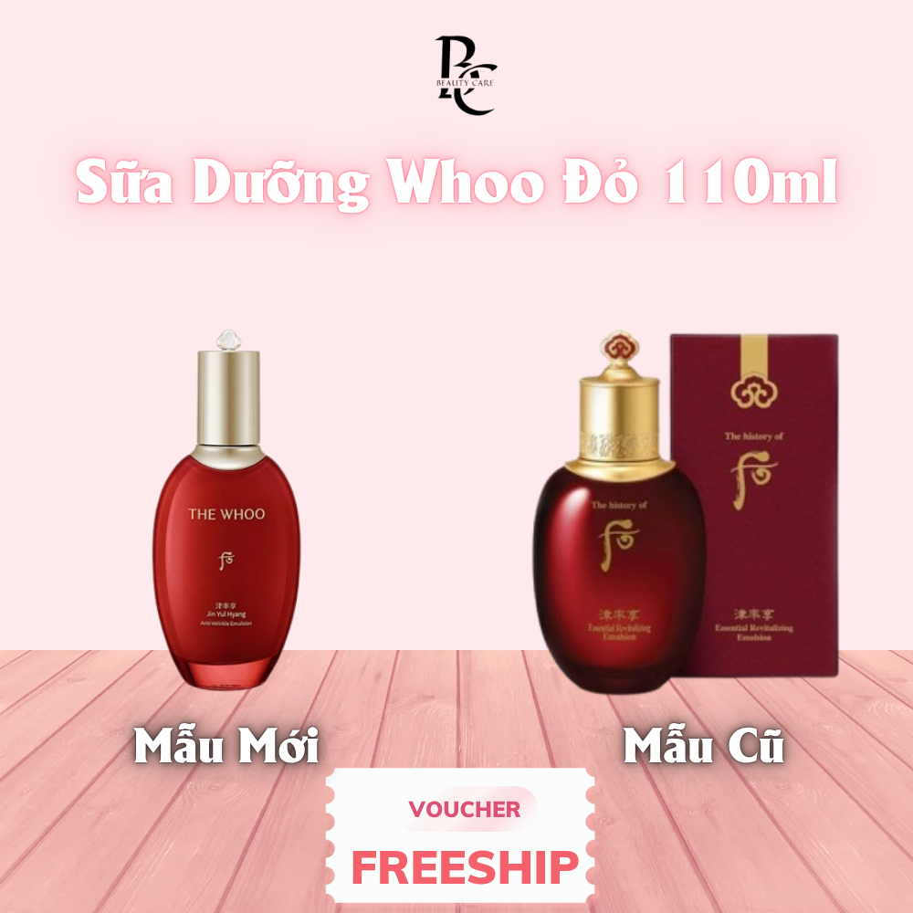 Sữa Dưỡng Whoo Đỏ 110ml Chống Lão Hóa Phục Hồi Da Whoo Essential Revitalizing Emulsion