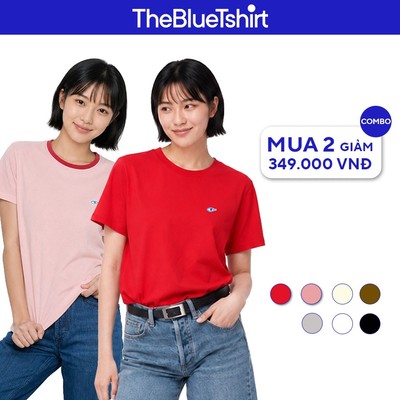 TheBlueTshirt - Áo thun phom dáng regular fit cho nữ - Life T - Women