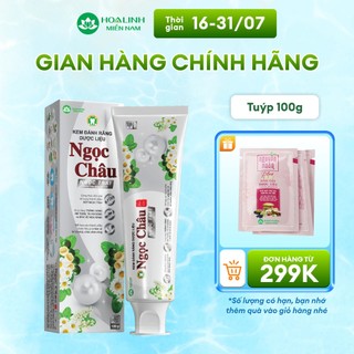 Kem đánh răng dược liệu Ngọc Châu Ngọc Trai 100g Trắng răng an toàn