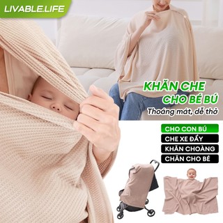 Khăn Che Cho Con Bú Khăn che cho con bú Mềm và thoáng Che chắn mọi góc độ Chống nắng tiện lợi