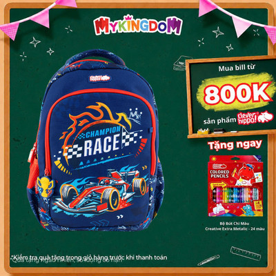Ba Lô Đi Học, Đi Chơi Easy Go Champion Race - Dash Blue CLEVER HIPPO BC0132/BLUE