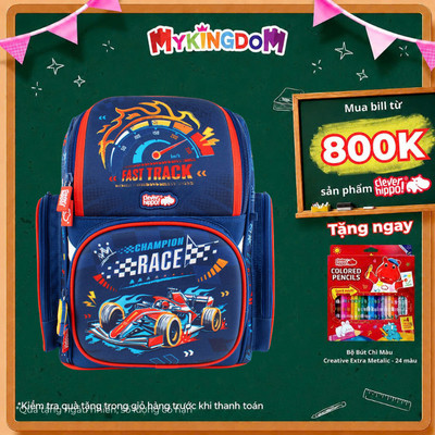 Ba Lô Đi Học Fancy S Champion Race - Dash Blue CLEVER HIPPO BC1110/BLUE