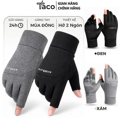 Găng Tay Hở 2 Ngón Nam Nữ Đi Xe Máy Bao Tay Chống Nắng Giữ Nhiệt Chống Lạnh Đi Phượt Lái Xe Du Lịch