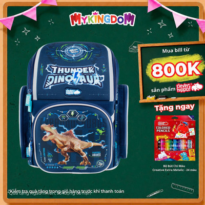 Ba Lô Đi Học Fancy L Khủng Long Thundersaur CLEVER HIPPO BT1242/BLUE