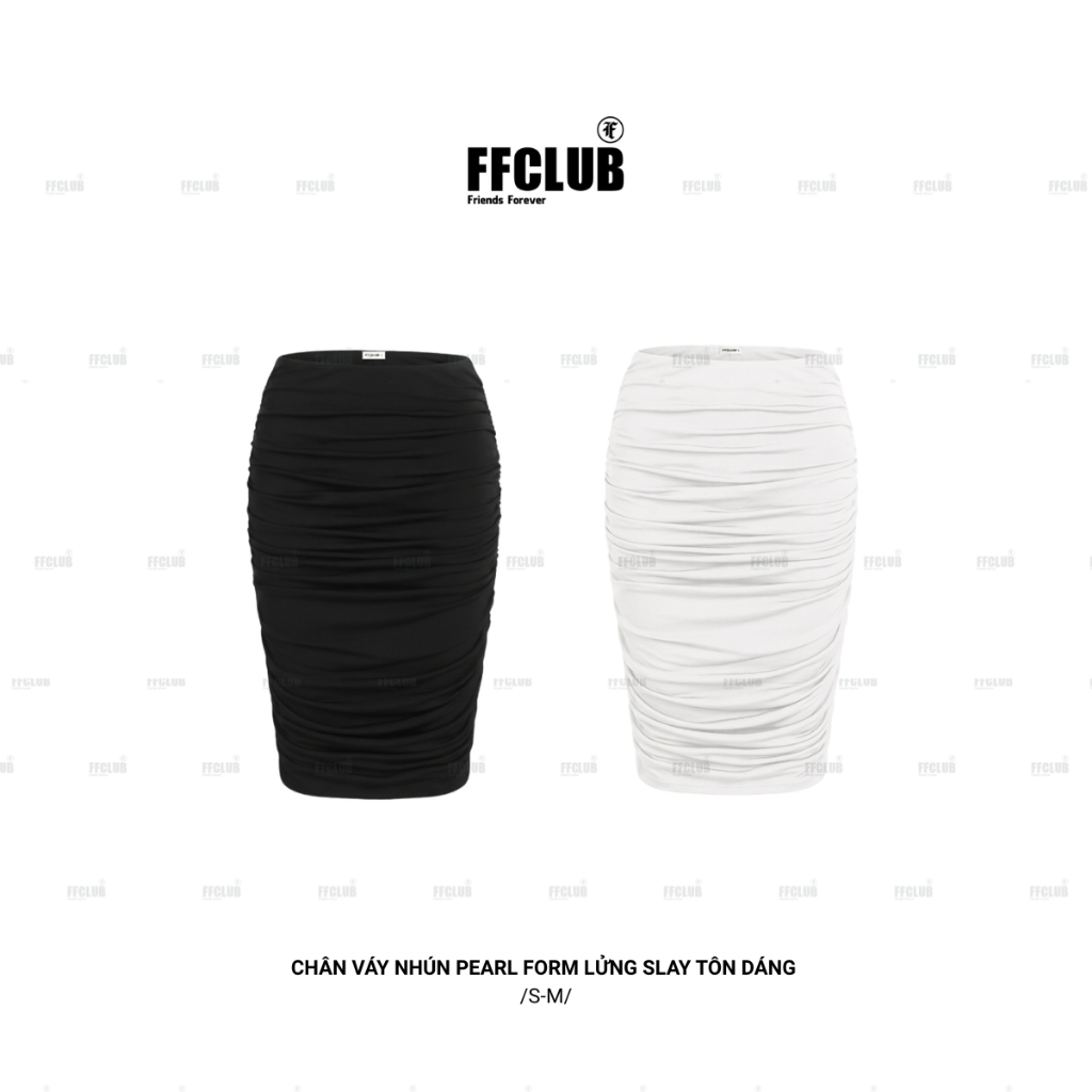 FFCLUB - CHÂN VÁY NHÚN PEARL FORM LỬNG SLAY TÔN DÁNG