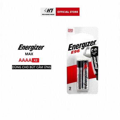 Vỉ 2 Viên Pin AAAA ( Pin 4A ) E96 ENERGIZER 1,5V - Hàng Chính Hãng
