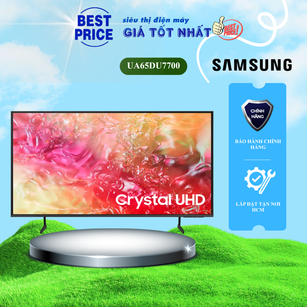 UA65DU7700 Smart Tivi Samsung 65 inch 4K Crystal UHD, HDR10+, Tizen OS | 65DU7700